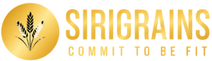 SiriGrains wheat logo - organic grains brand India
