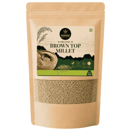 Sirigrains Organic Browntop Millet Premium Heritage Grain Naturally Gluten Free Whole Ancient Millet
