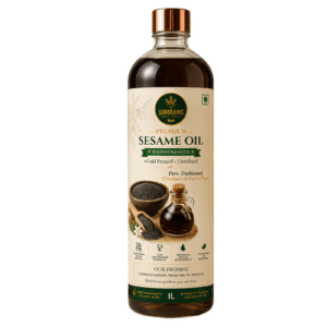 SiriGrains Wood Pressed Black Sesame Oil Lakdi Ghani Cold Pressed Traditionally Extracted Premium Gingelly