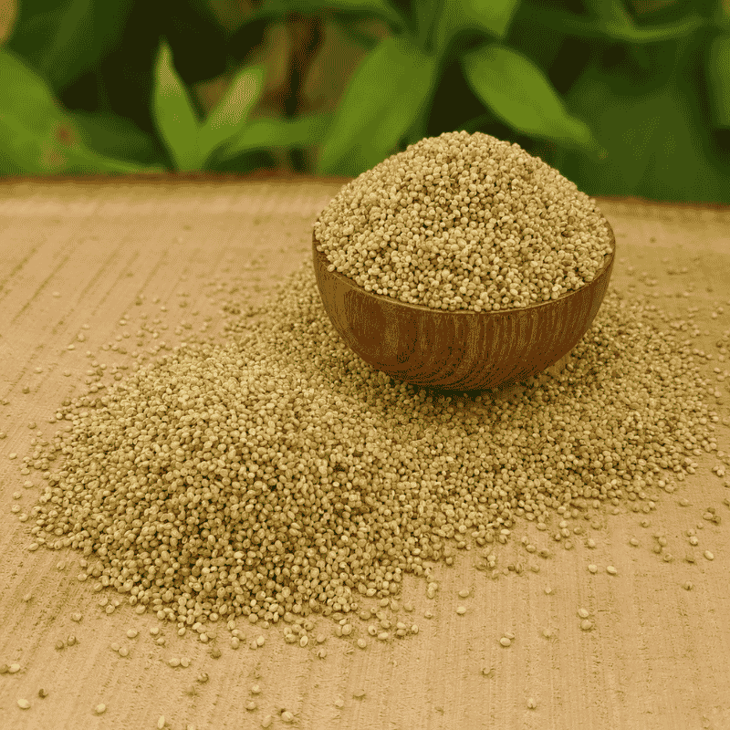Organic Brown Top Millet (Hari Kangni / Korale) – 1kg | Rare Iron-Rich Grain