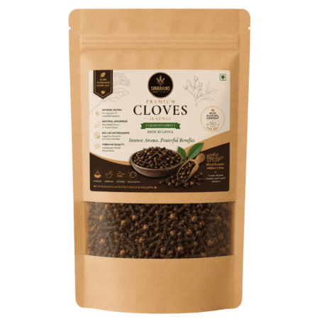 Sirigrains Premium Cloves Laung Whole Flower Buds High Eugenol Whole Spice in Kraft Stand Up Pouch