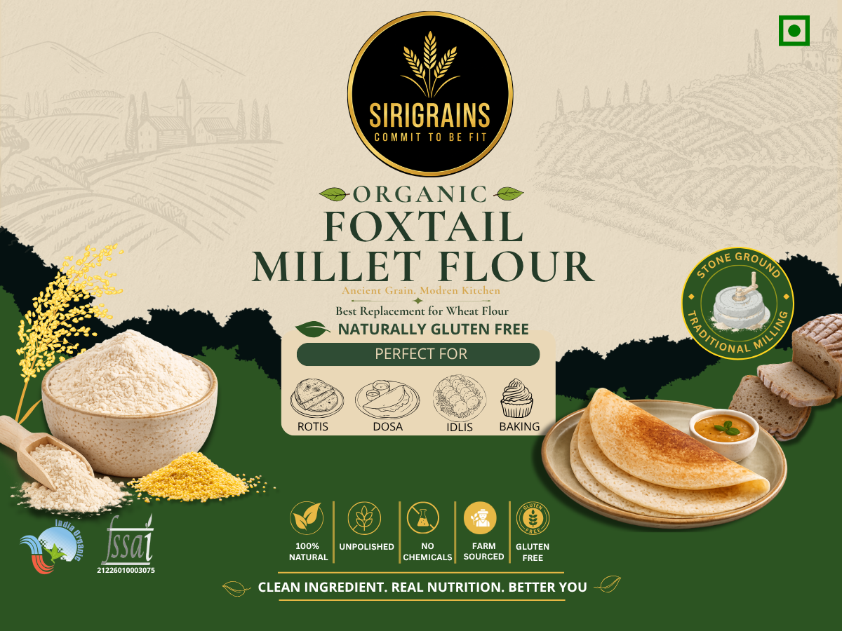 Soft Homemade Rotis Prepared with Premium Organic Foxtail Millet Flour by Sirigrains