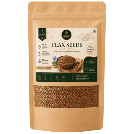 Premium Flax Seeds Alsi Omega 3 Rich High Fiber Natural Healthy Seeds Sirigrains