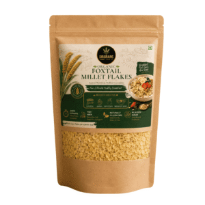 SiriGrains Organic foxtail Millet Flakes Premium Red Finger Millet Whole Grain Breakfast Naturally Gluten Free Ready to Cook instant food best replacement for junk food corn and rice flakes