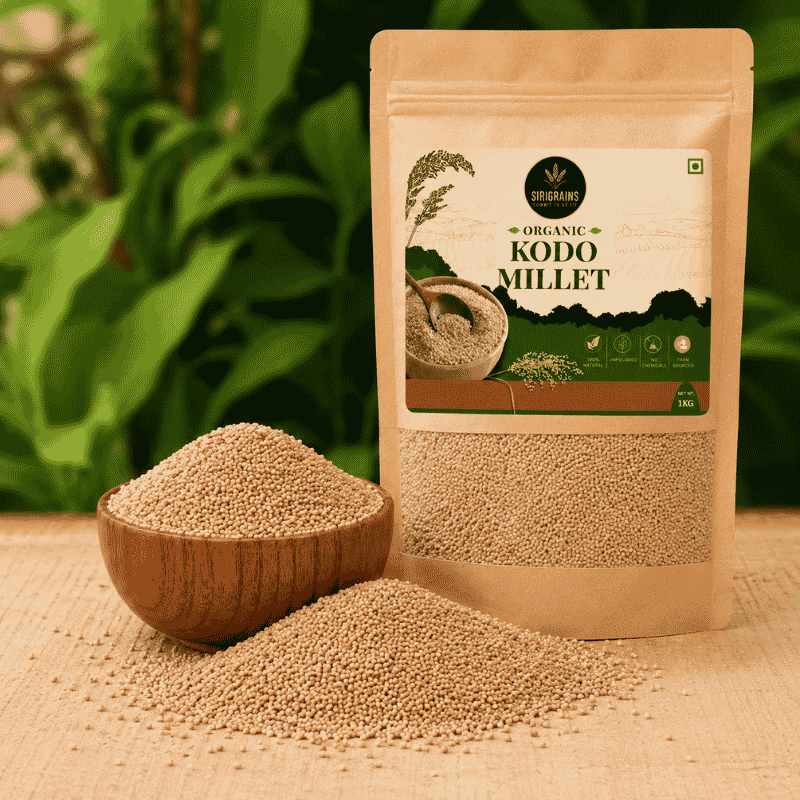 Premium Organic Kodo Millet Inspired by Traditional Indian Grains for Modern Healthy Kitchens by Sirigrains