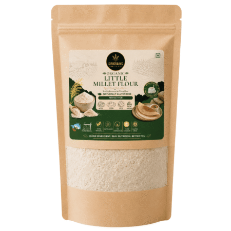 Sirigrains Organic Little Millet Flour Stone Ground Ancient Grain Flour Naturally Gluten Free Samai Kutki Flour