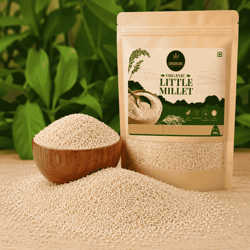 Premium Organic Little Millet Inspired by Traditional Indian Grains for Modern Healthy Kitchens by Sirigrains