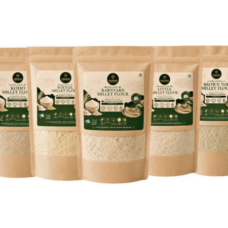 SiriGrains Positive Millets Flour Combo Pack Five Stone Ground Siridhanya Millet Flours Ancient Heritage Grain Collection