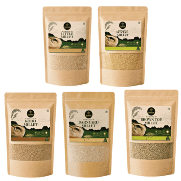 Sirigrains Siridhanya Positive Millets Combo Pack Five Ancient Heritage Millets Naturally Gluten Free Whole Grains