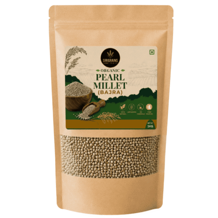 Organic Pearl Millet (Bajra / Kambu / Sajje) - 1kg | Highest Iron