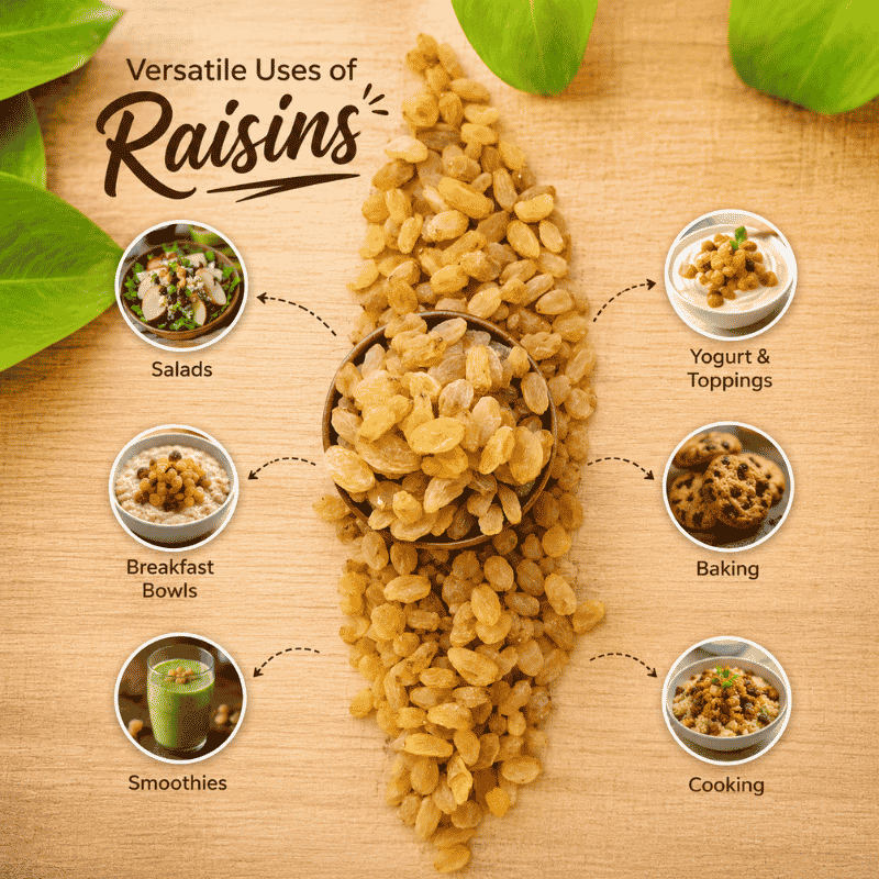 Raisins Benefits Rich in Natural Energy Fiber Iron and Everyday Nutrition Sirigrains
