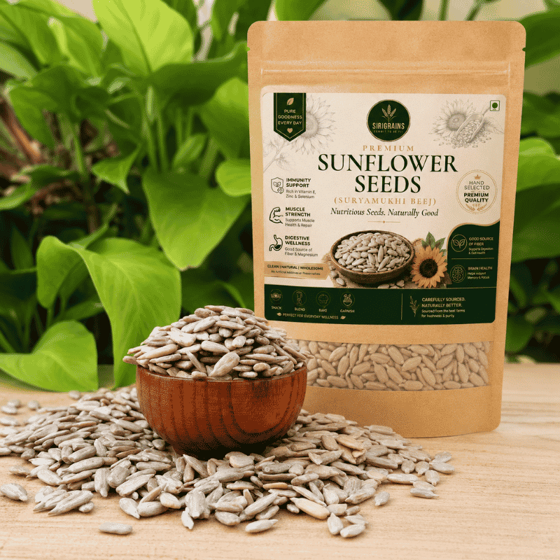 Premium Raw Hulled Sunflower Seeds Luxury Healthy Seed Photography Sirigrains