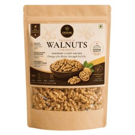 Premium Walnuts Akhrot Kashmiri Walnut Kernels Rich in Omega 3 Healthy Dry Fruits Sirigrains
