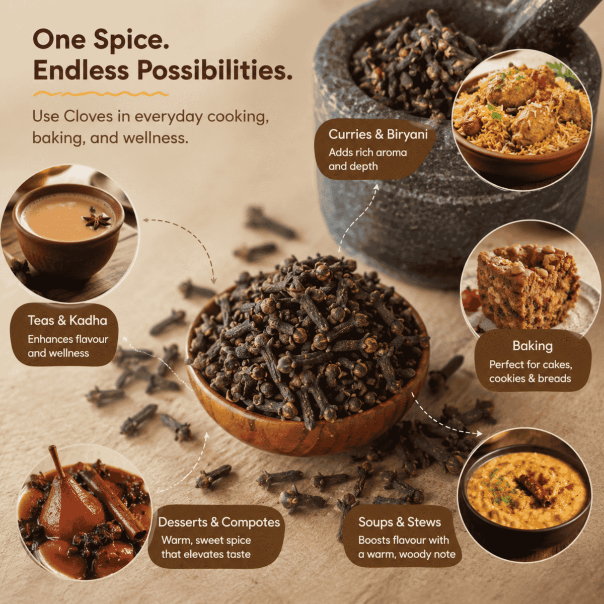 Ways to Use Cloves Laung in Tea Biryani Spice Blends Baking and Cooking Sirigrains