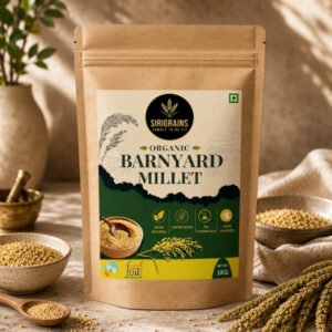 Organic Barnyard Millet (Sanwa) - Highest fiber grain for diabetes & fasting from SiriGrains
