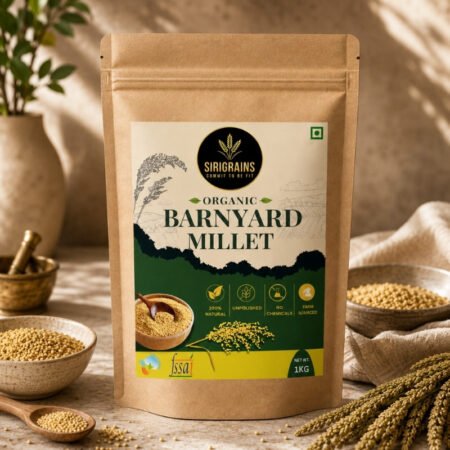 Organic Barnyard Millet (Sanwa) - Highest fiber grain for diabetes & fasting from SiriGrains
