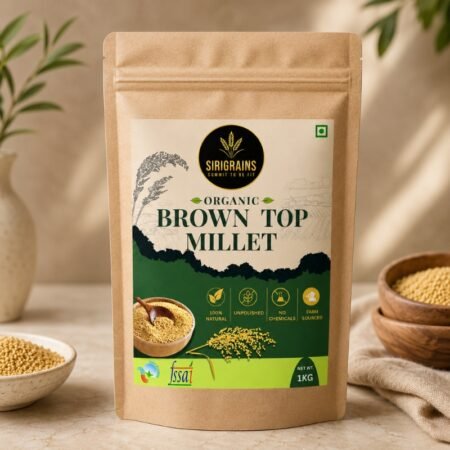Organic Brown Top Millet (Hari Kangni/Korale) - Rare iron-rich grain for diabetes & heart health from SiriGrains