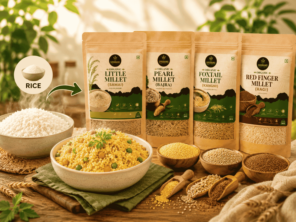 How To Replace Rice With Millets Easily sirigrains